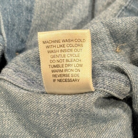 NWT CJ Banks Y2K Embroidered Denim Shirt Apples Basket Autumn Fall Womens Large - Picture 8 of 10